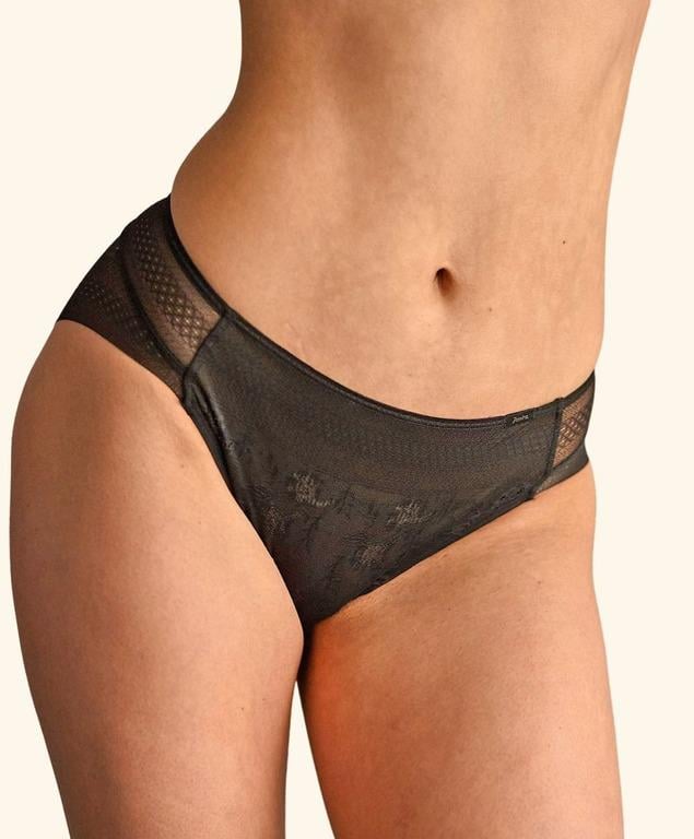 Трусики мереживні сліпи Janira L Чорний (31609-чорний)