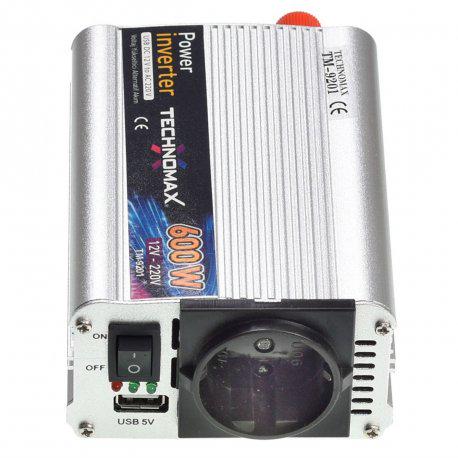 Инвертор напряжения Technomax 600W 12 В-220 В - фото 4 Инвертор напряжения Technomax 600W 12 В-220 В - фото 4
