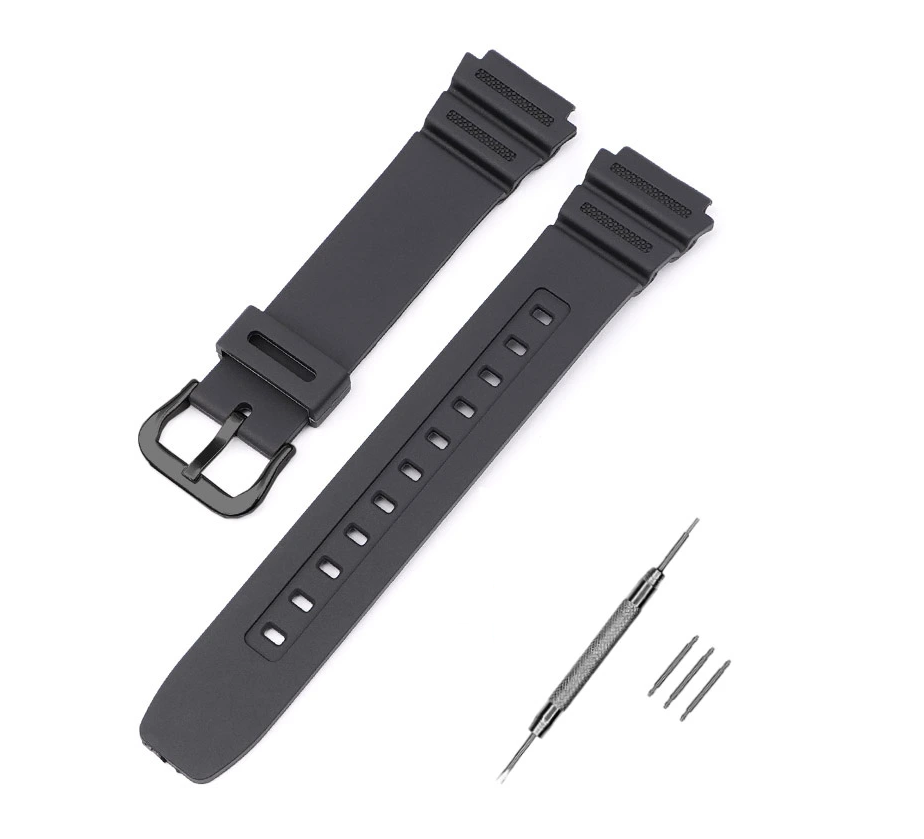 Ремінець для Casio AE-1000W Black Black (3912) Ремінець для Casio AE-1000W Black Black (3912)