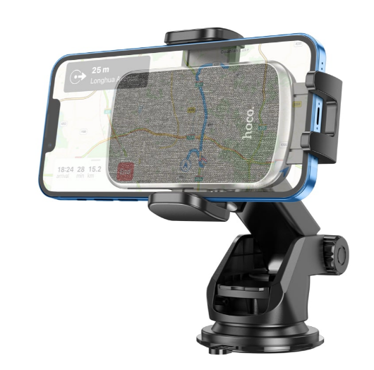 Тримач для телефону Hoco Polaris push-type telescopic suction cup CA95 Чорний - фото 6