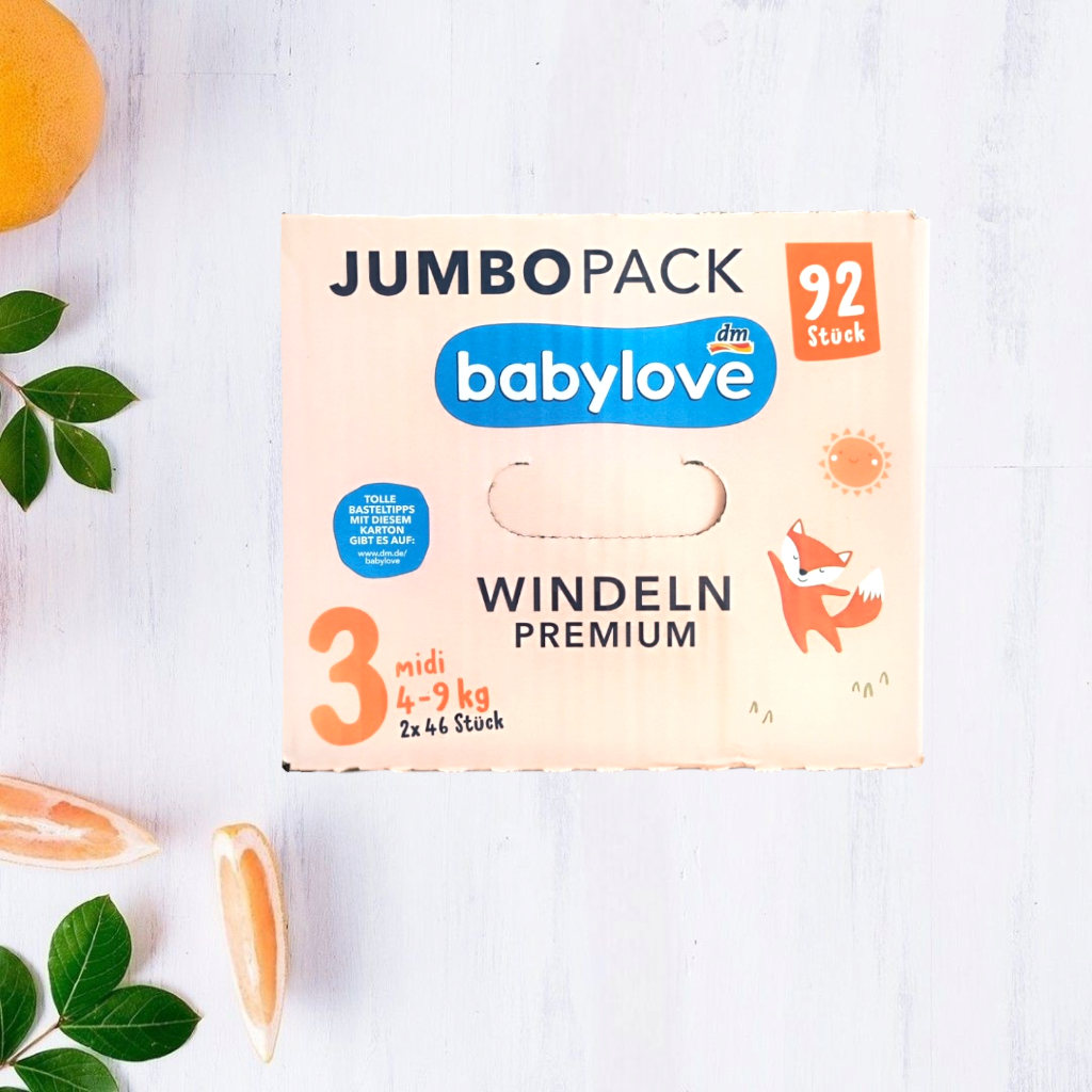 Підгузки Babylove Premium Jumbo Pack 3 4-9 кг 92 шт. - фото 2
