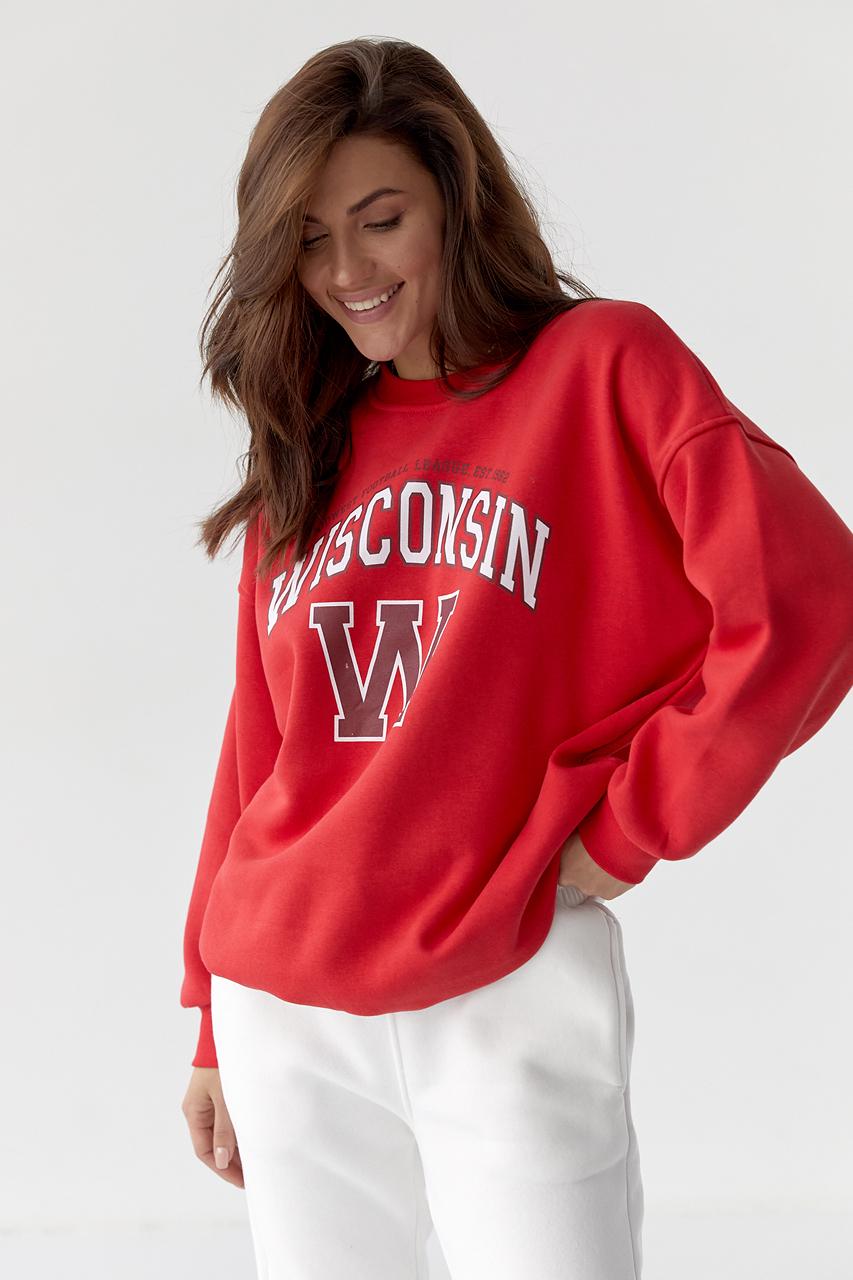 Світшот "Wisconsin" S Червоний (9441405)