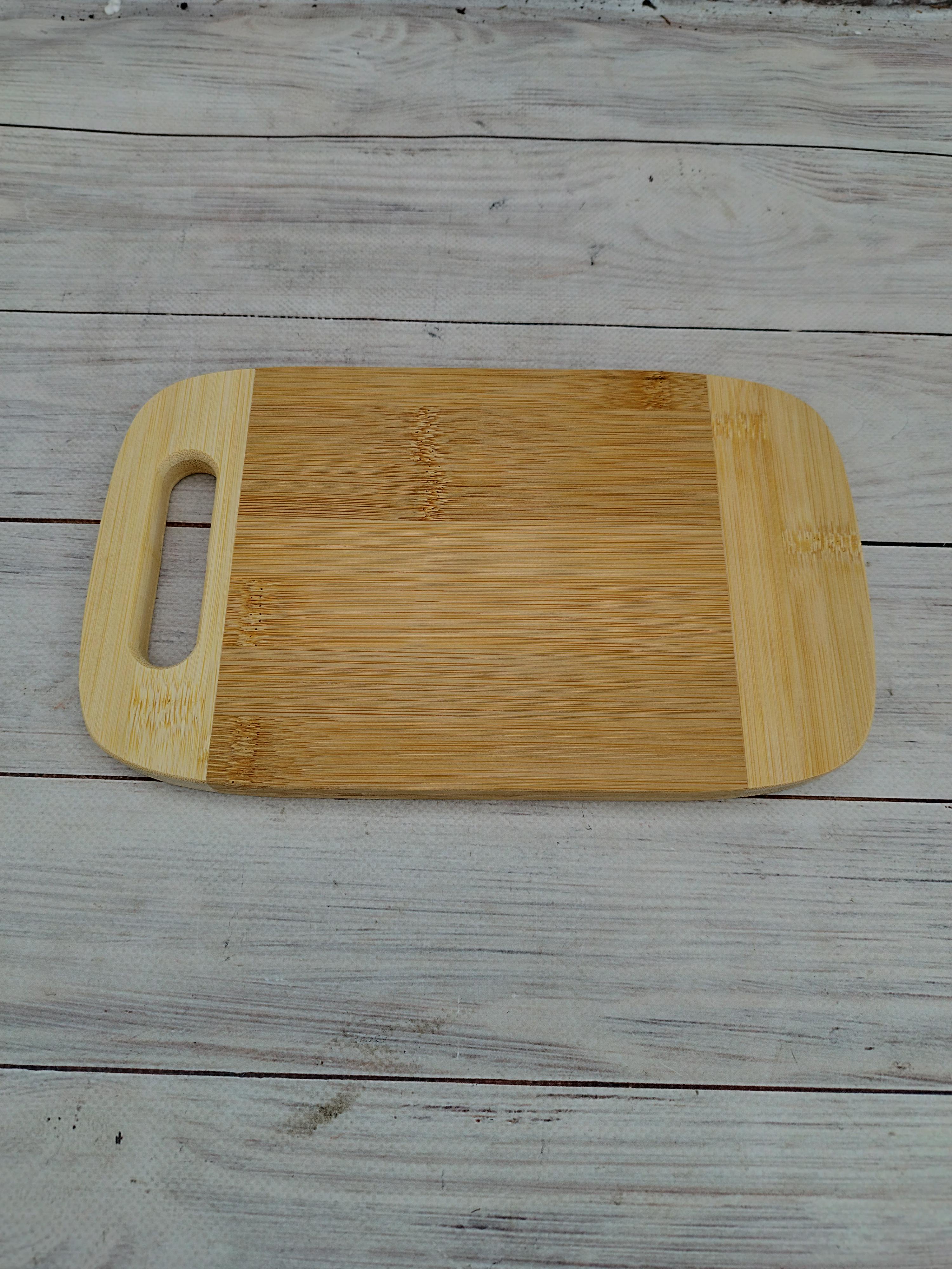 Доска разделочная кухонная SNT ECO Bamboo бамбуковая 25х15 см (8862)