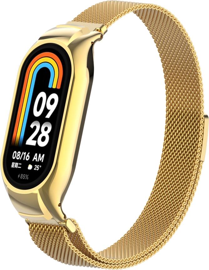 Ремешок Миланский Milano Mesh для Mi Smart Band 8 Gold (33573-2A)