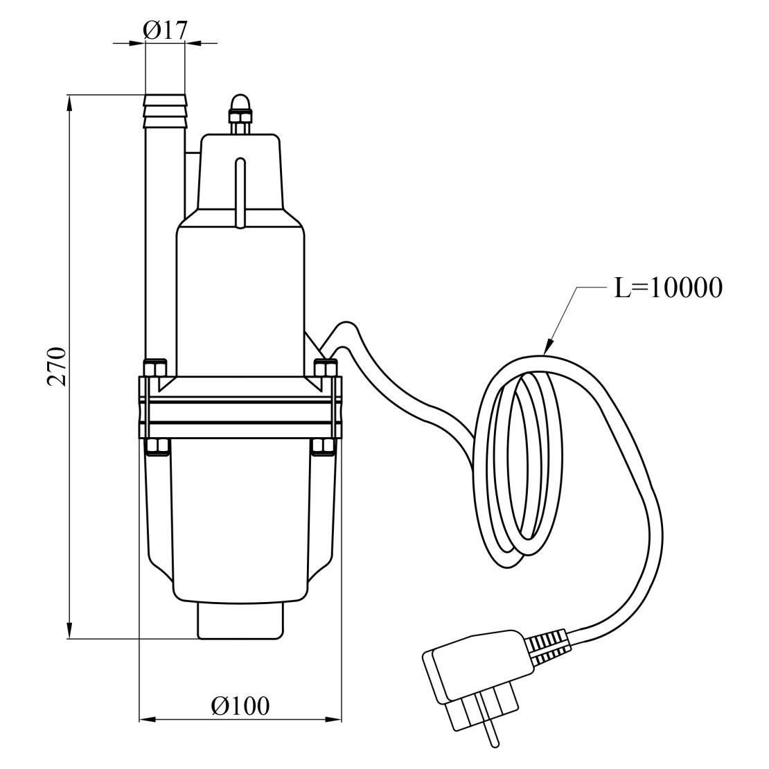 Вибрационный насос Agua XVM60 верхний забор воды (CV035064) - фото 5 Вибрационный насос Agua XVM60 верхний забор воды (CV035064) - фото 5