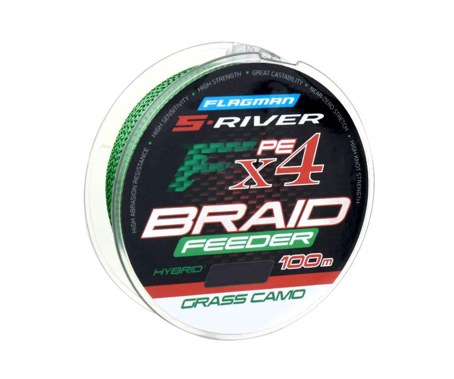Шнур S-RIVER FEEDER BRAID PE Hybrid Х4 Grass Caмo 0,16 мм 10,1 кг 100 м - фото 2 Шнур S-RIVER FEEDER BRAID PE Hybrid Х4 Grass Caмo 0,16 мм 10,1 кг 100 м - фото 2