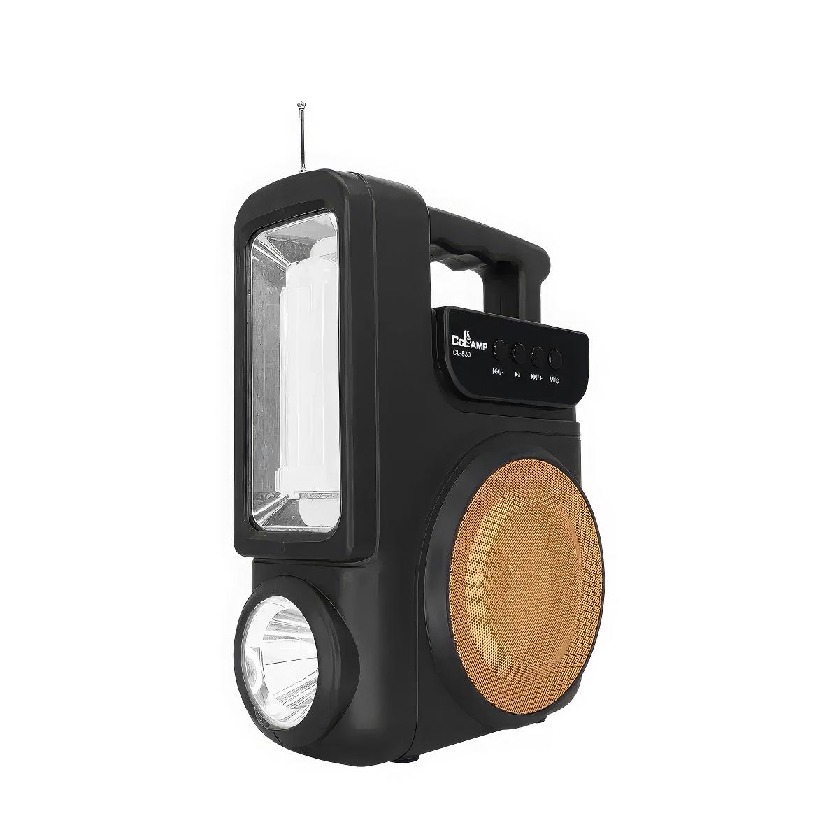 Фонарь на солнечной батарее CcLamp CL-830 c FM радио (1010606-Black)
