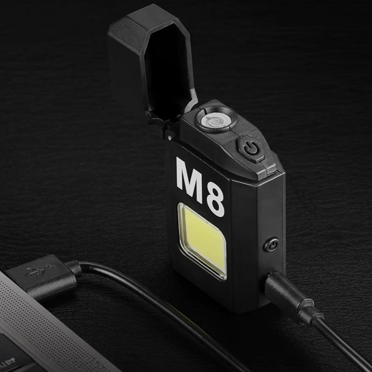 Запальничка USB M8 з ліхтариком акумуляторна (6002) - фото 3