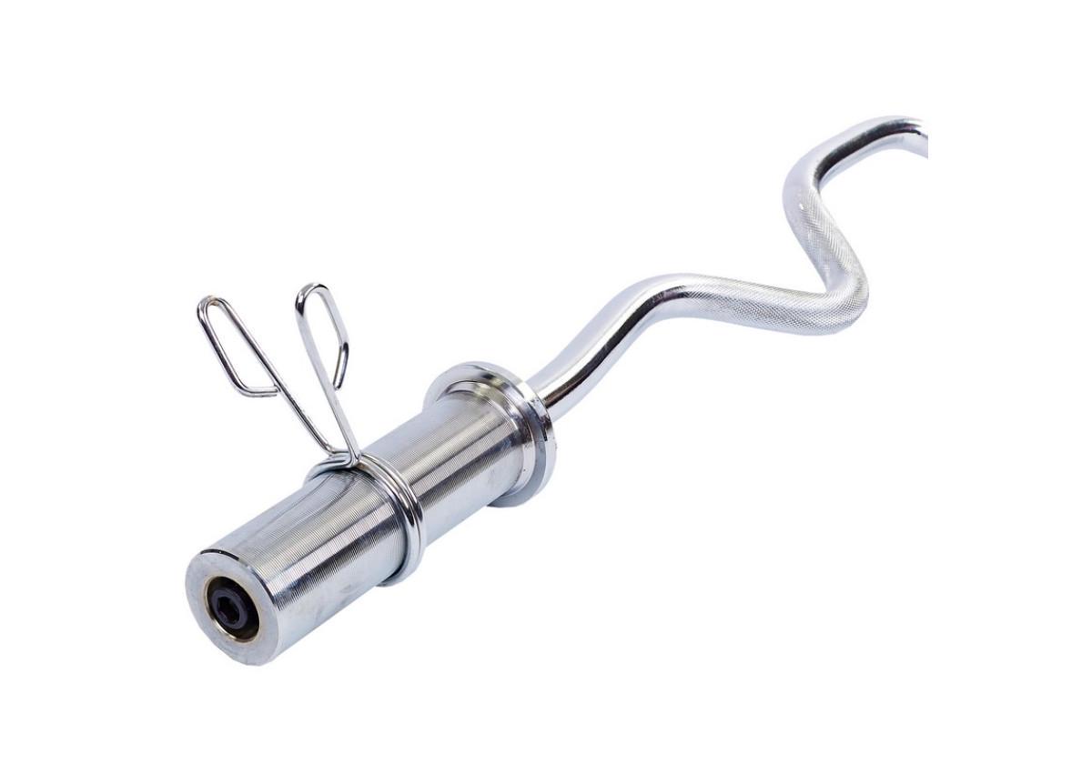 Гриф для штанги EasyFit Z-образный олимпийский 1,2 м Ø 50 мм (EF-8059) - фото 2 Гриф для штанги EasyFit Z-образный олимпийский 1,2 м Ø 50 мм (EF-8059) - фото 2