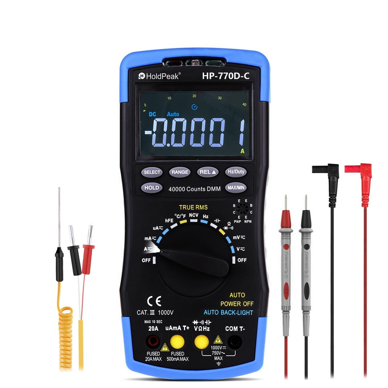 Мультиметр HoldPeak HP-770d C професійний цифровий (HP-770D-C)