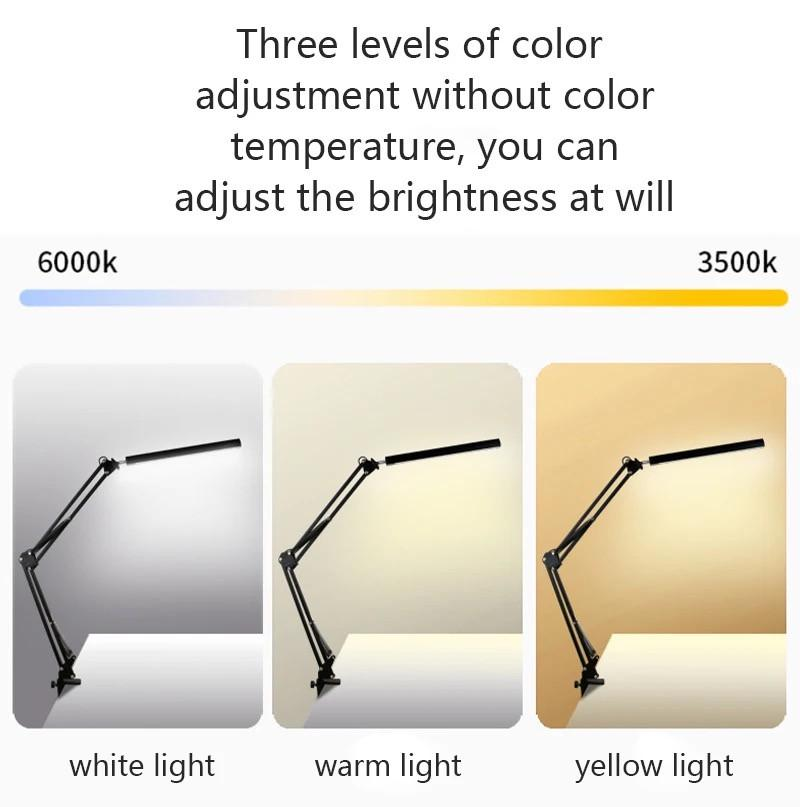 Лампа настольная с зажимом на струбцине для освещения дома и офиса 12 Вт USB (FX-020) - фото 3 Лампа настольная с зажимом на струбцине для освещения дома и офиса 12 Вт USB (FX-020) - фото 3