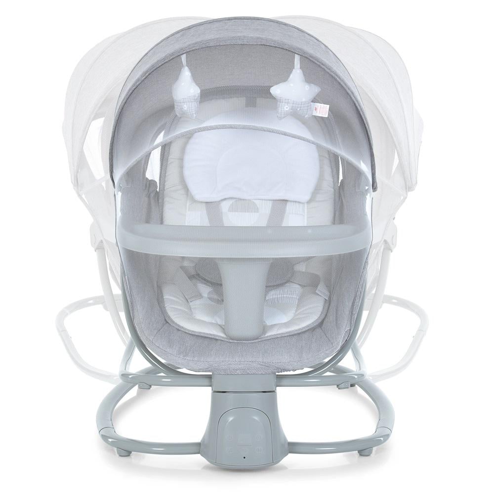 Заколисуючий центр-шезлонг 8114 Сіро-бежевий - фото 3 Заколисуючий центр-шезлонг 8114 Сіро-бежевий - фото 3