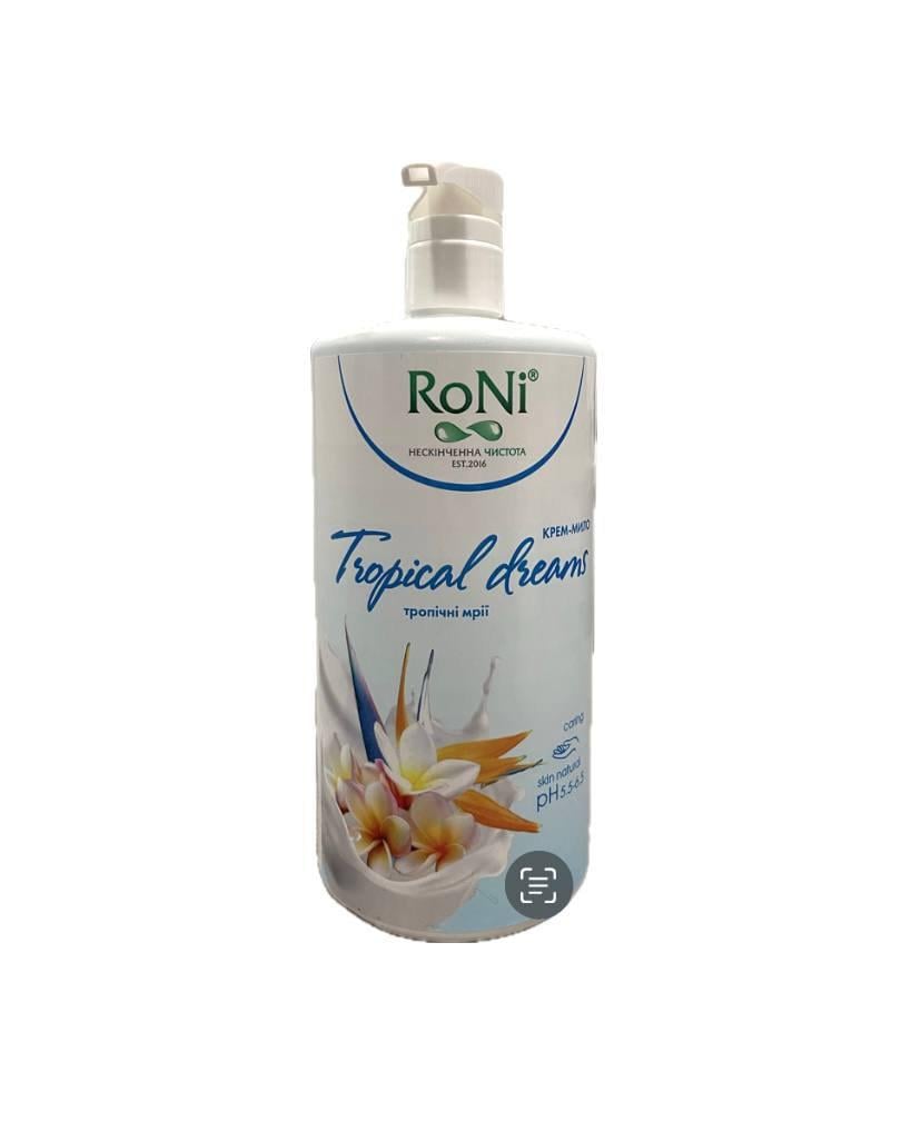 ᐉ Крем-мыло жидкое RoNi Tropical Dreams с глицерином 1000 г • Купить в ...