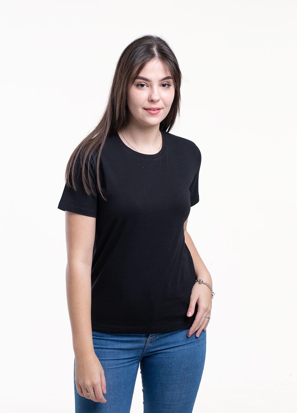 Футболка женская Наталюкс 2XL Черный (4123573290961)