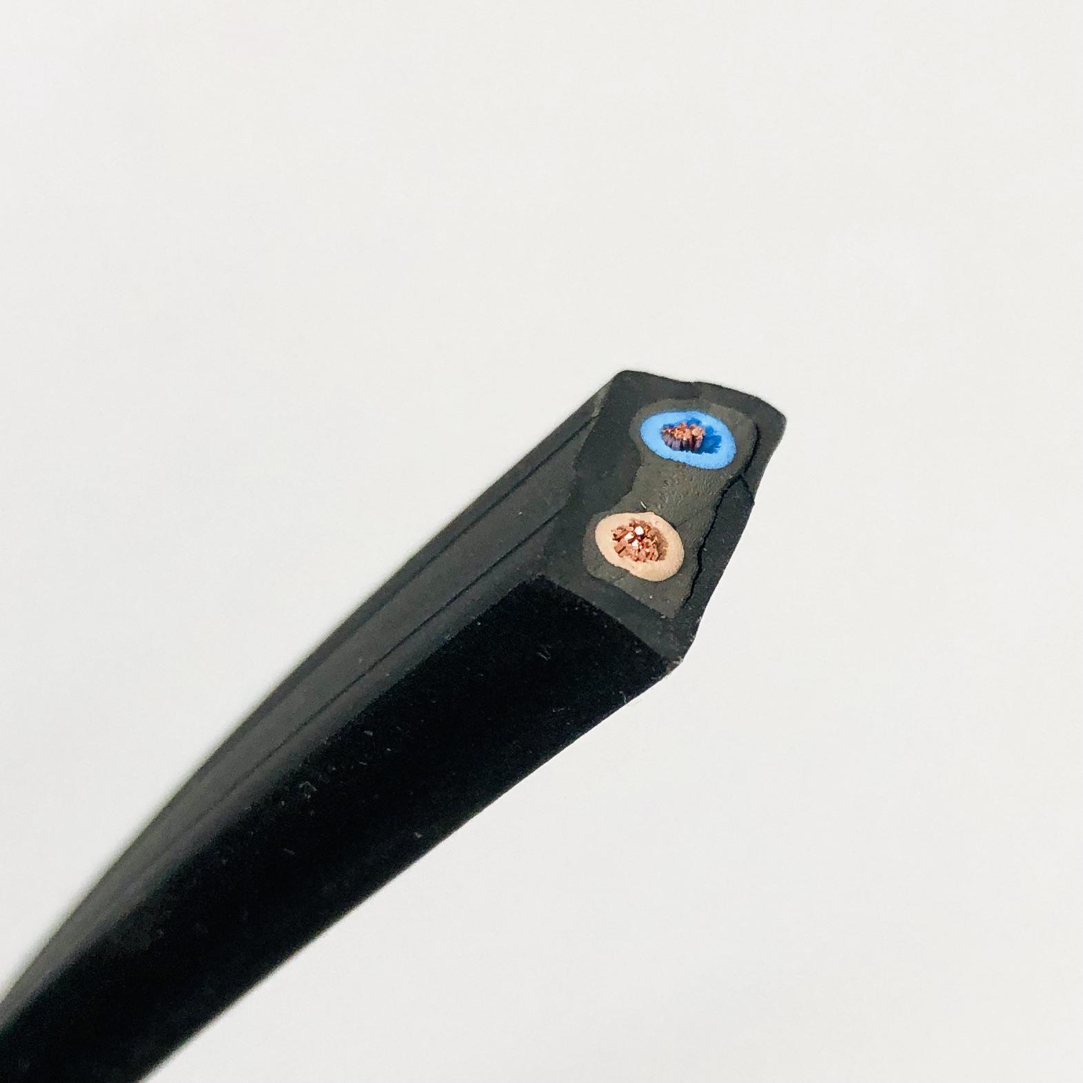 Кабель для вуличної ретро гірлянди Alphatrade Premium Belt Light IP68 Каучук 1 м (120102)