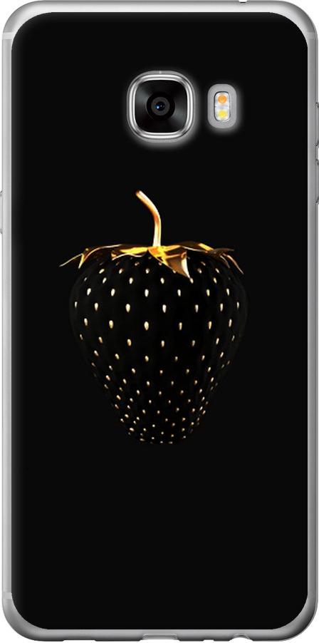 Чехол на Samsung Galaxy C7 C7000 Черная клубника (3585u-302-42517)