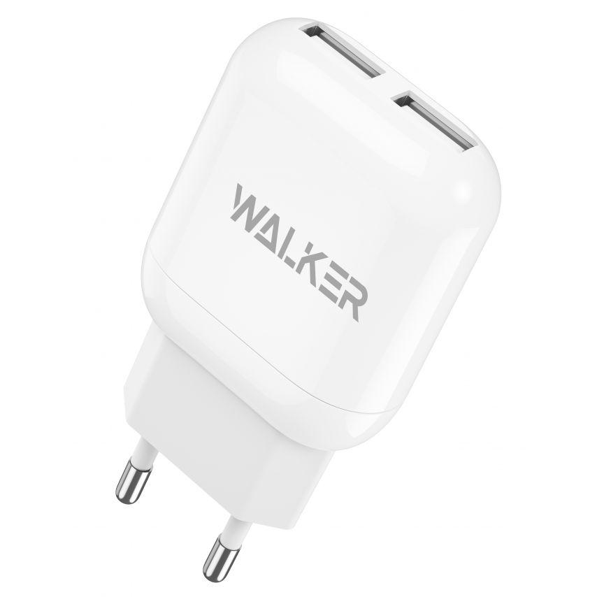 Сетевое зарядное устройство Walker WH-33 2USB/2,1А White