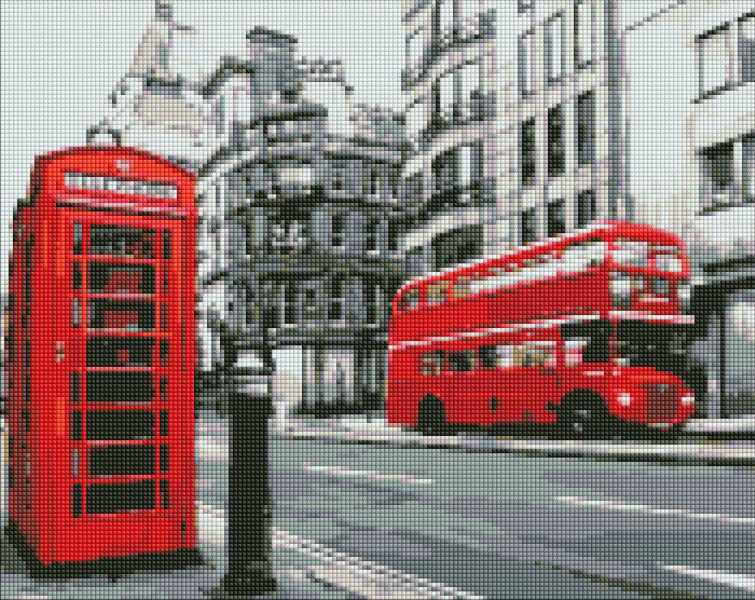 Алмазная мозаика Идейка Ритм Лондона 40x50 см (Id-AMO7218)