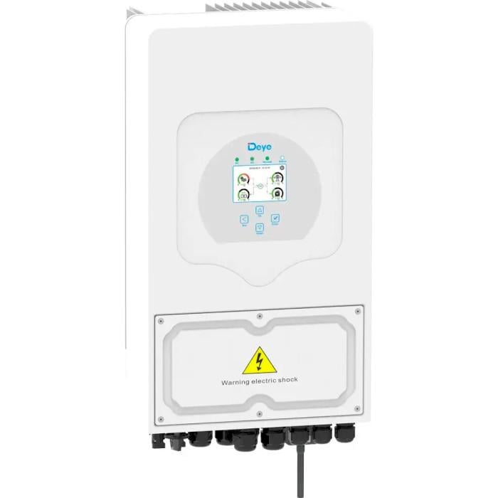 Инвертор гибридный Deye 1-фазный SUN-5K-SG05LP1-EU 5kW 150-425V 2 MPPT LCD WiFi White (31330202)