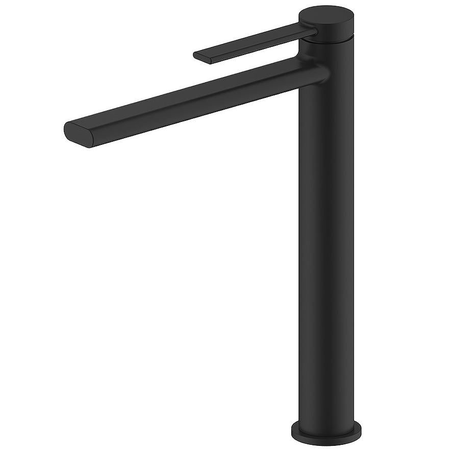 Змішувач для умивальника Frap F1067-62 високий одноважільний Чорний (227514) Змішувач для умивальника Frap F1067-62 високий одноважільний Чорний (227514)