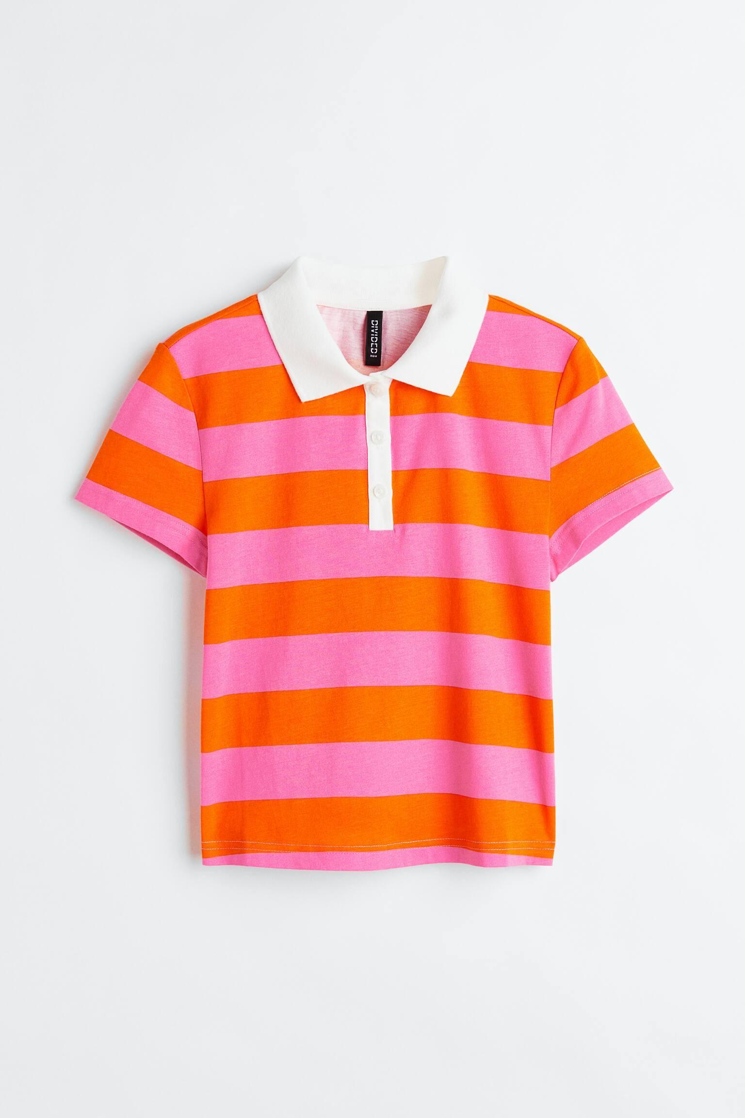 Топ с коротким рукавом S Розово-оражневый (1124344wer)