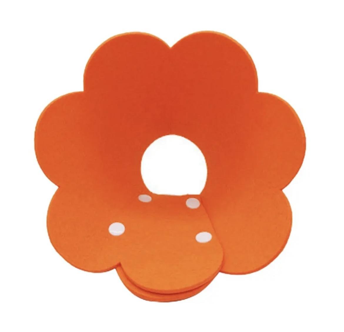 Воротник-ошейник для заживления ран собак и кошек Flower XS Orange - фото 1 Воротник-ошейник для заживления ран собак и кошек Flower XS Orange - фото 1