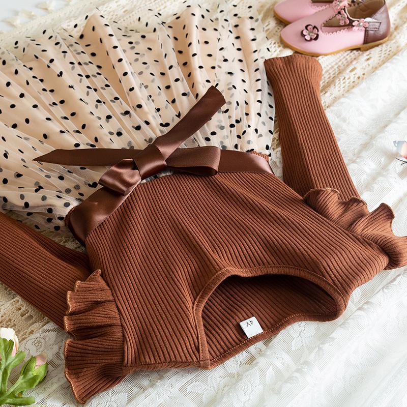 Сукня святкова дитяча KatyKids Емілія з довгим рукавом та пишною спідницею в горох 110 см Мокко з бежевим (11055460600) - фото 8 Сукня святкова дитяча KatyKids Емілія з довгим рукавом та пишною спідницею в горох 110 см Мокко з бежевим (11055460600) - фото 8