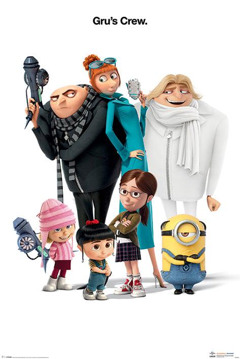 Постер плакат Гадкий Я 3/Despicable Me 3 Gru's Crew 61x91,5 см