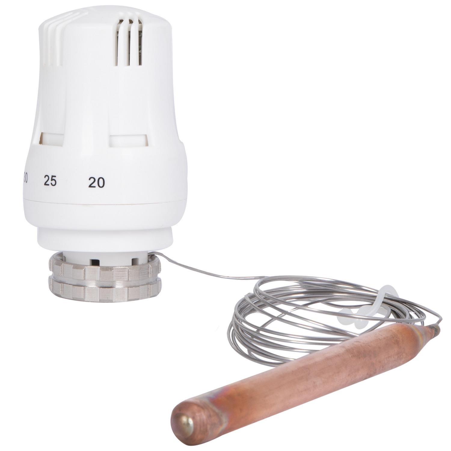 Термоголовка для радиатора М30х1,5 Thermo Alliance Standart с выносным датчиком (TAS34150) Термоголовка для радиатора М30х1,5 Thermo Alliance Standart с выносным датчиком (TAS34150)