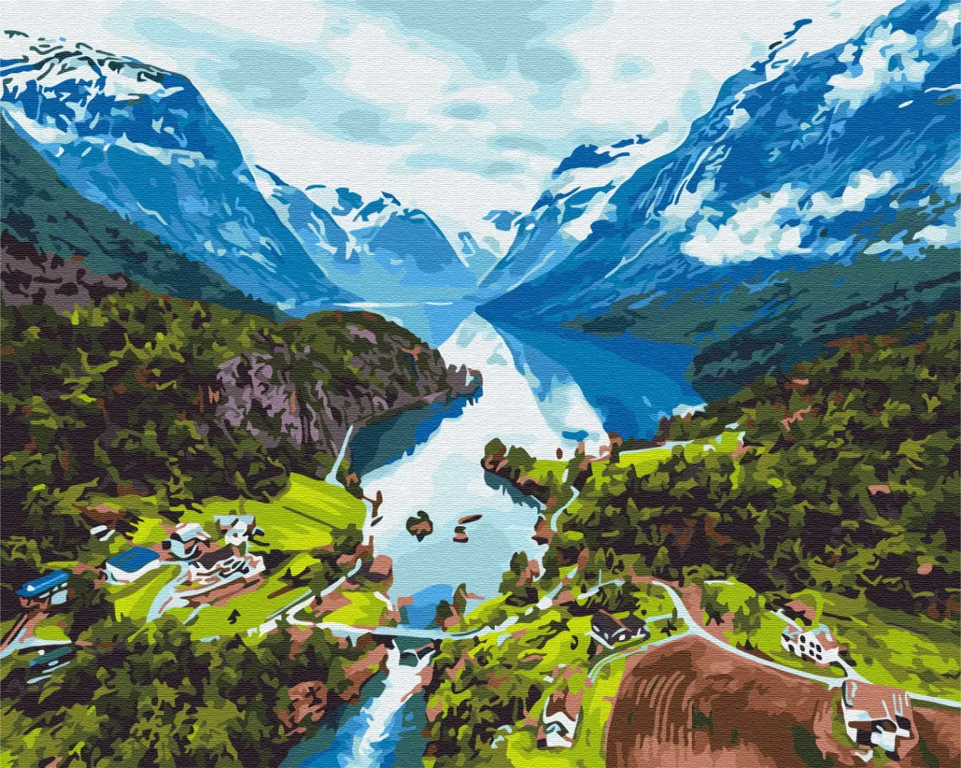 Картина по номерам Brushme Альпы 40x50 см (BSM-B28730)