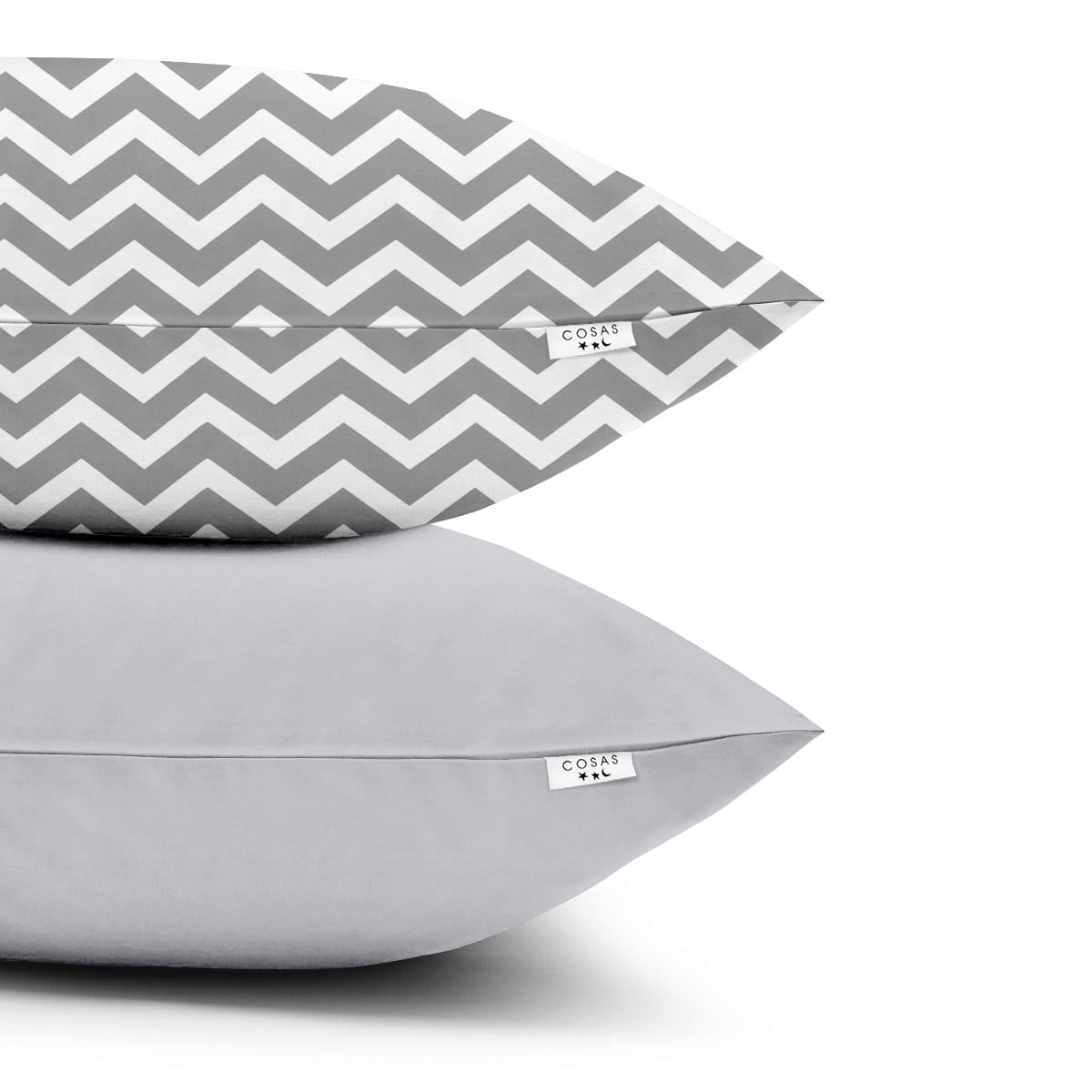 Набор наволочек Cosas 40х60 см 2 шт. Zigzag Grey/Grey (4822052050033)