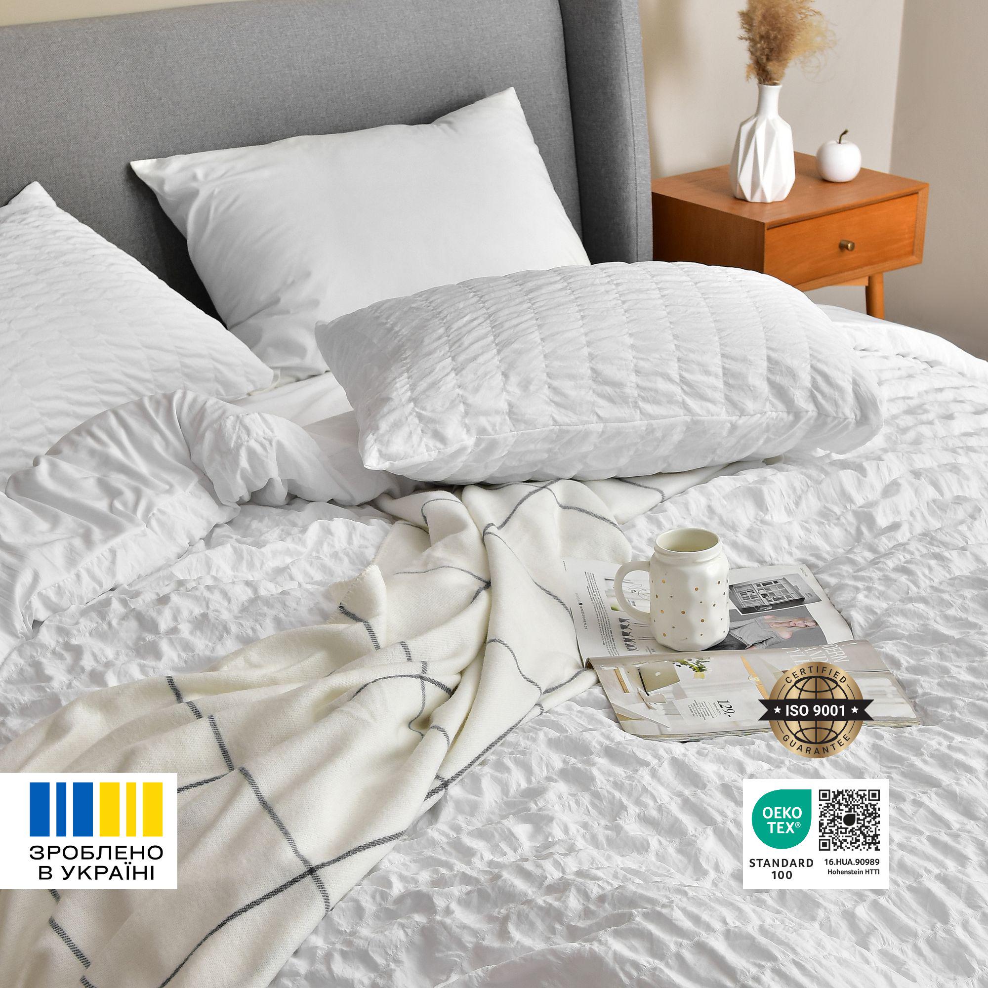 Набір постільний полуторний IDEIA CloudDream ковдра 140х210см/подушка 50х70 см Білий (26355) - фото 8