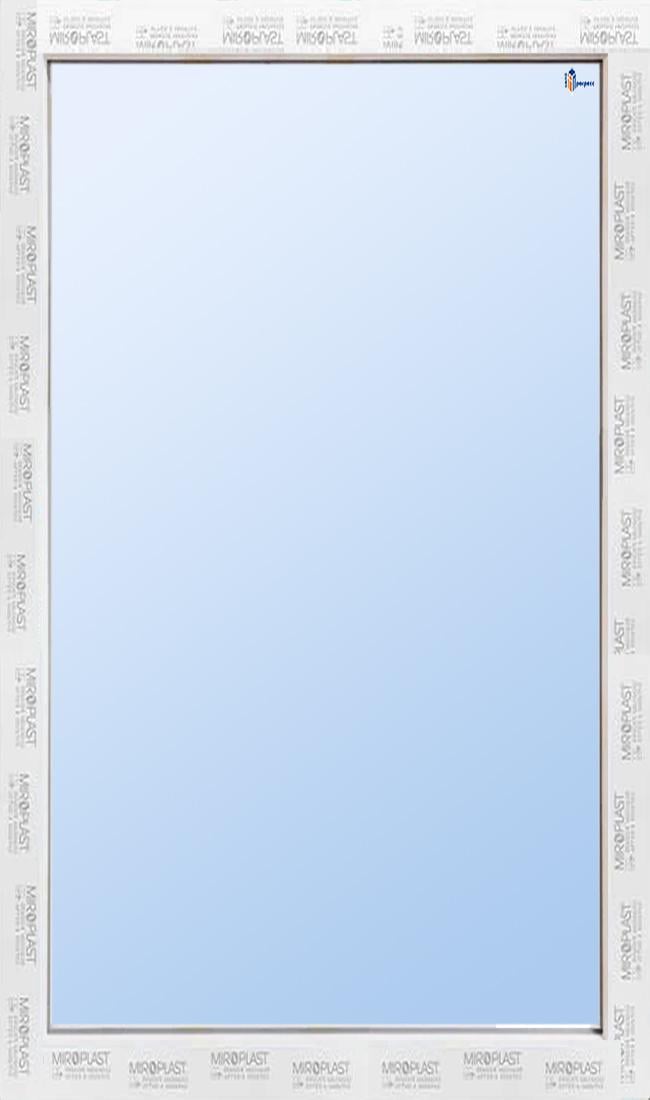 Окно металлопластиковое WDS MiroPlast глухое 650х1100 мм