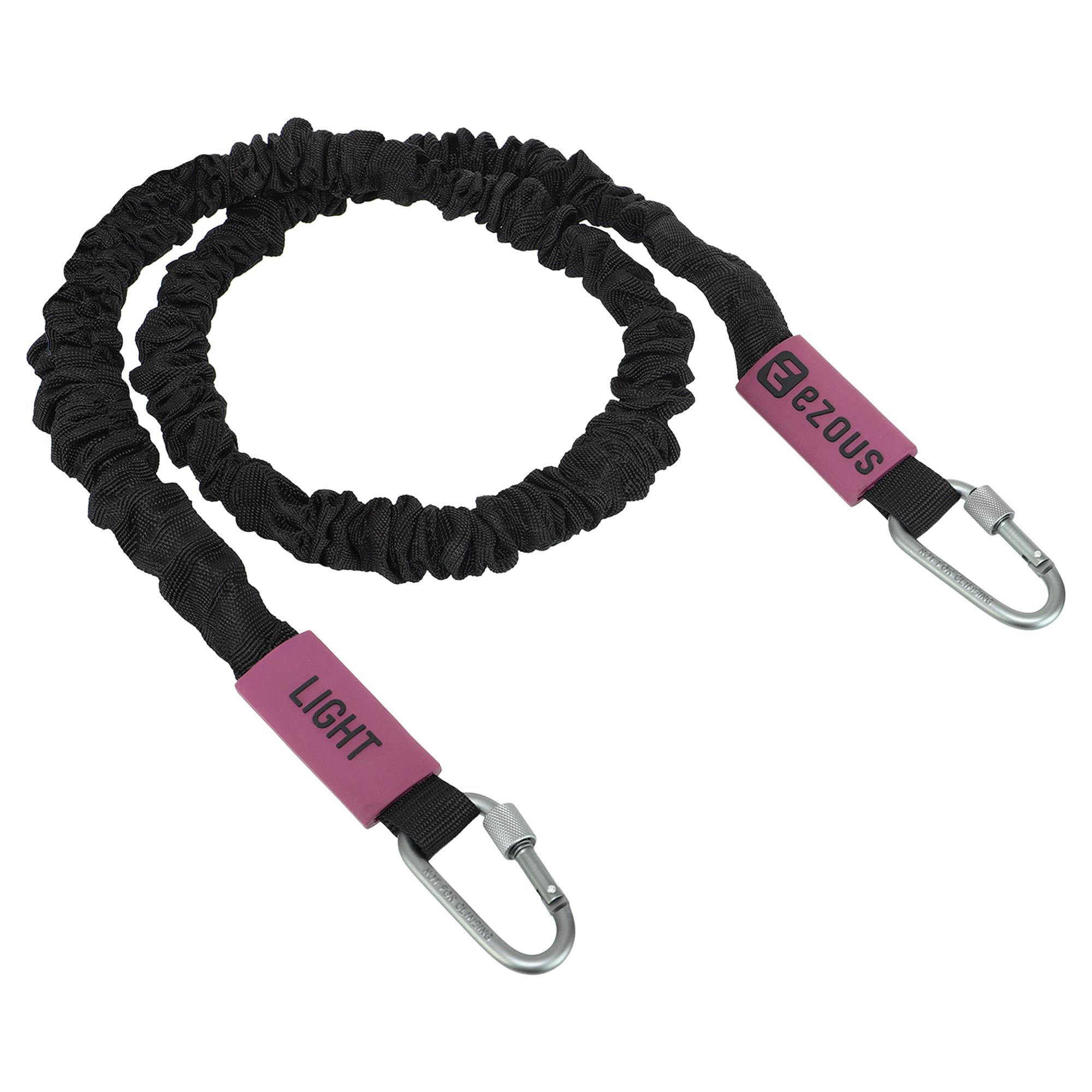 Эспандер с карабином RESISTANCE TUBE WITH COVER EZOUS в защитном рукаве (K-05-L)