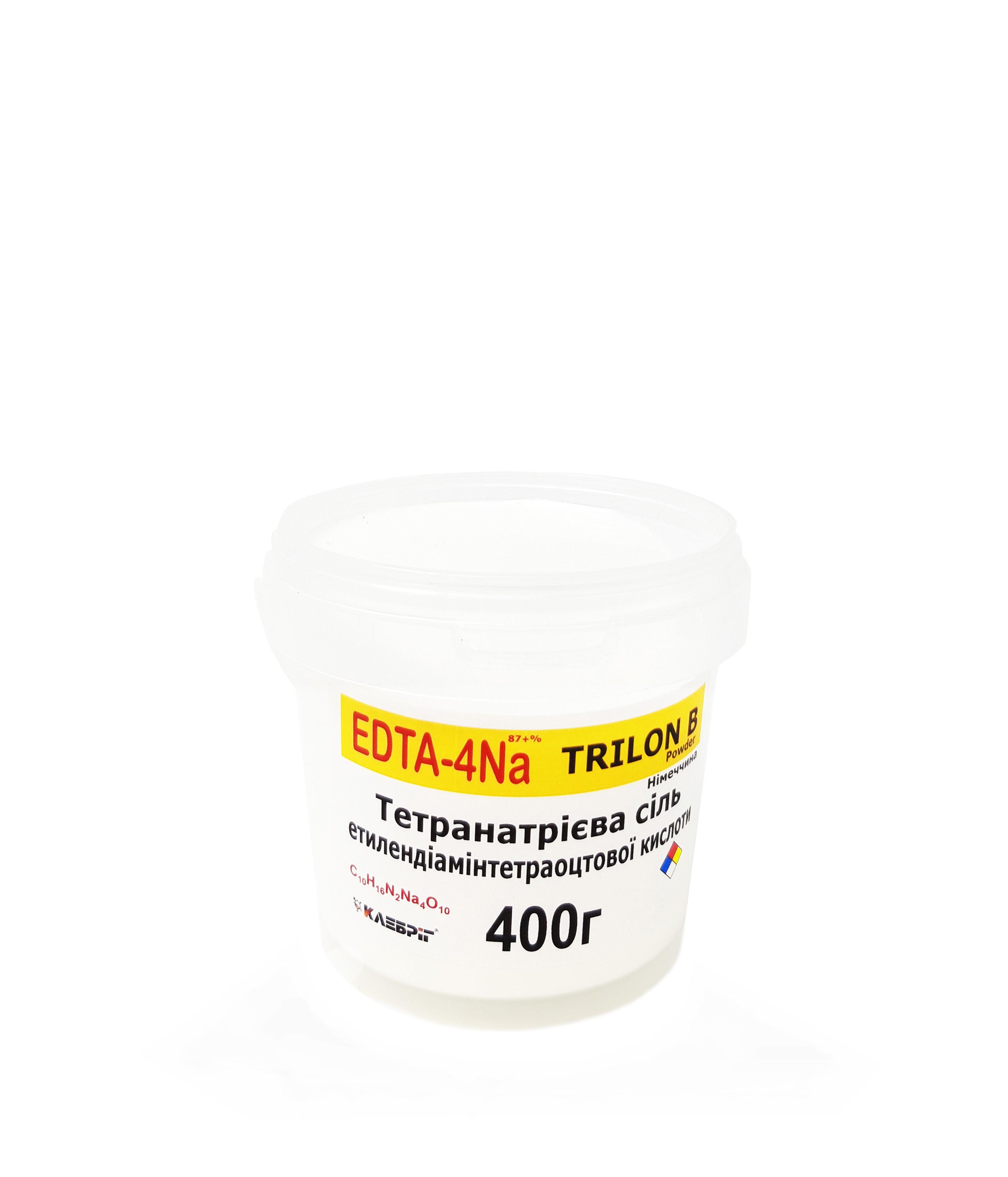 Трилон Б Klebrig Тетранатрієва сіль етилендіамінтетраоцтової кислоти 400 г (TRLN-0,4)