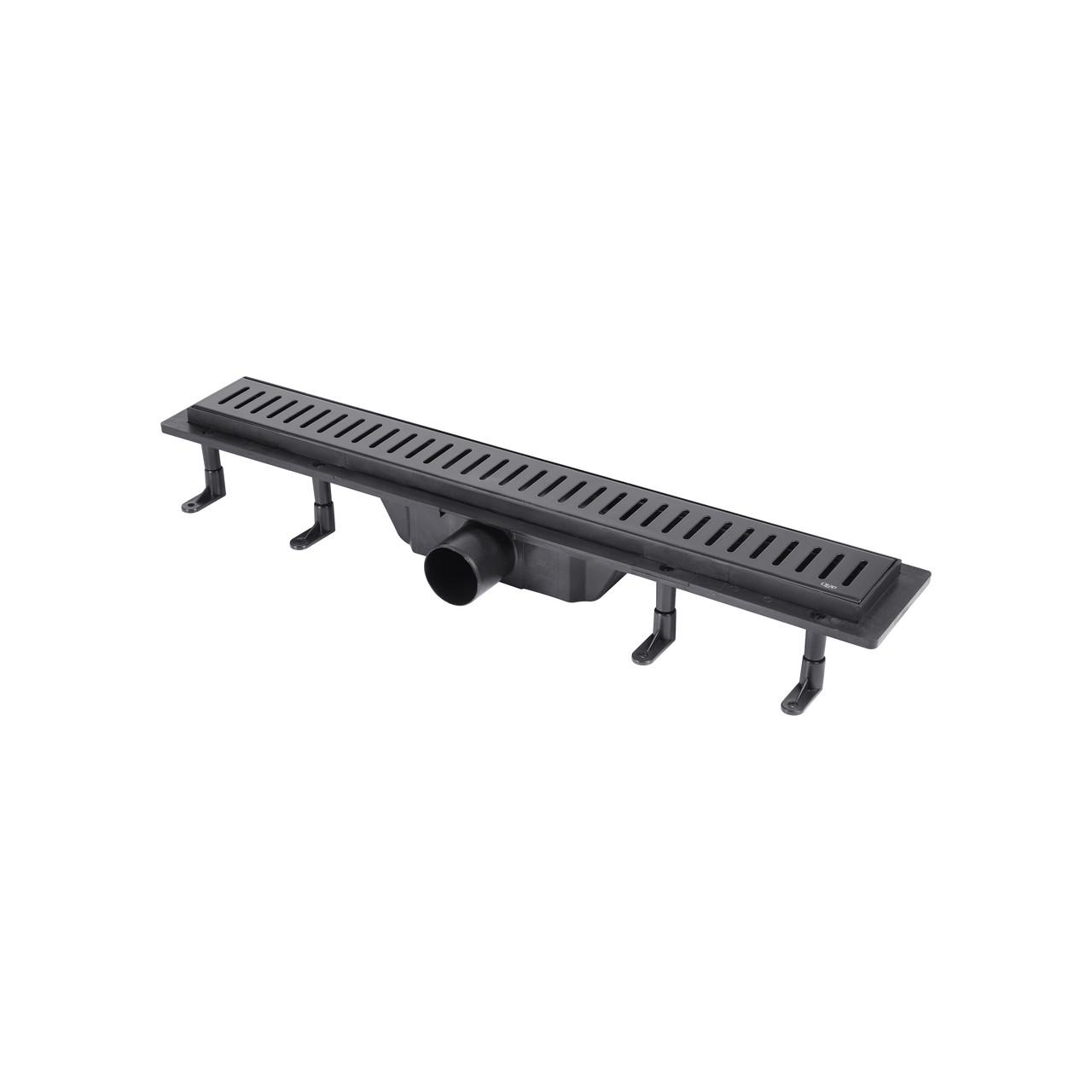 Трап Qtap Dry FF304-600MBLA линейный с сухим закрыванием и нержавеющей решеткой 600х73 мм (2611531341)