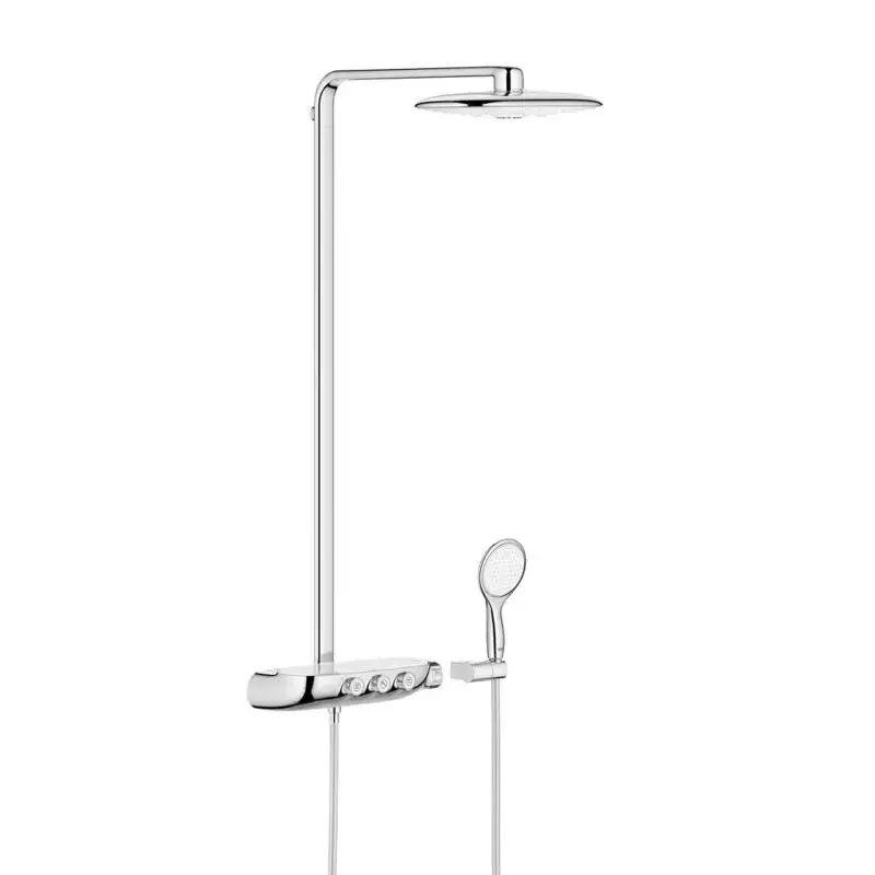 Душевая система Grohe Rainshower System Smart Control 360 DUO с термостатом латунь Хром/Белый (26250LS0)
