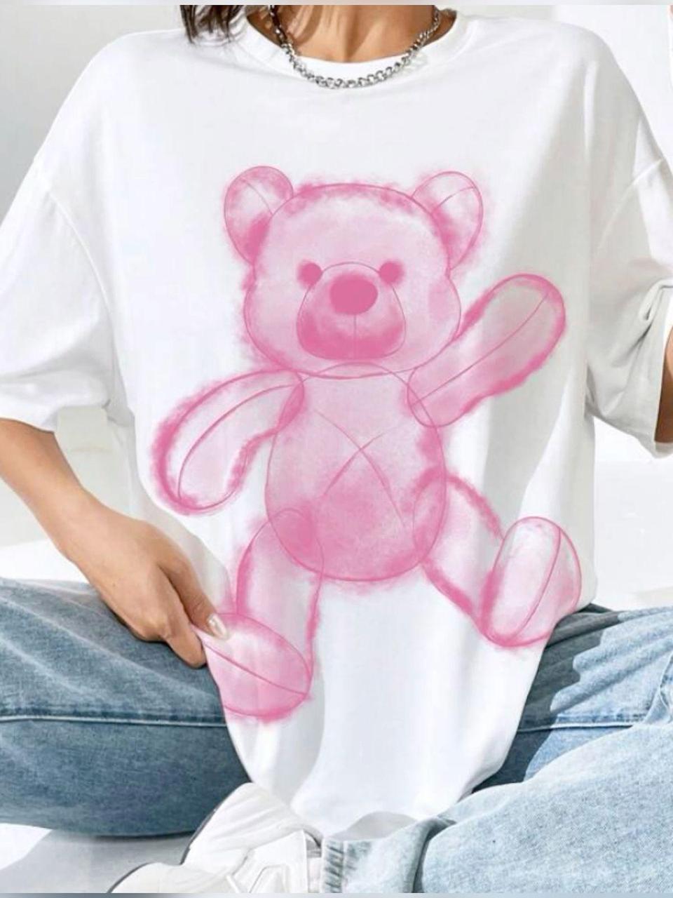 Футболка женская с принтом Pin-000-089 повседневная L Белая