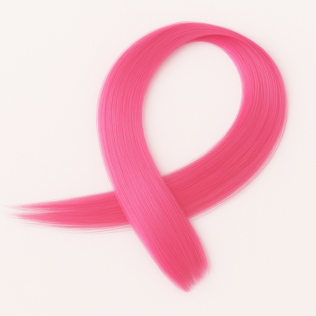 Пасмо прямого термостійкого волосся на шпильці 60 см Рожевий (K0866-2)