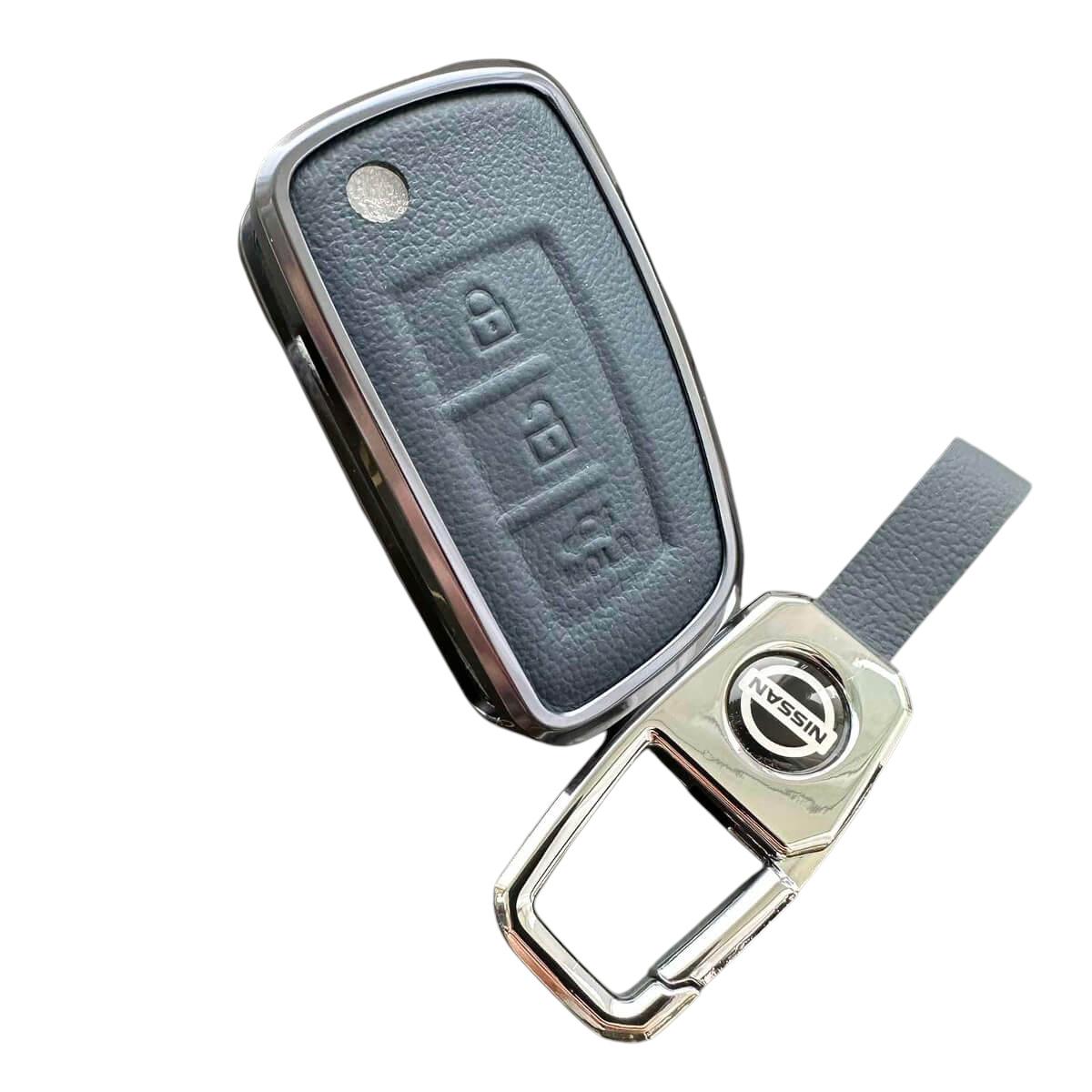 Чехол алюминиевый для ключа Nissan (ns6albl3b)