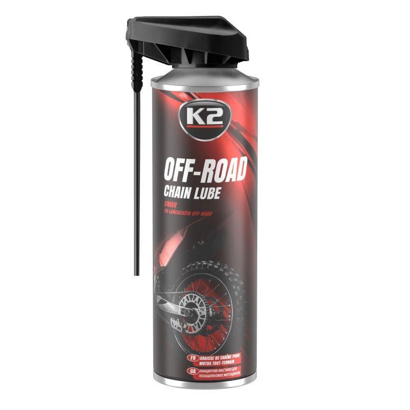 Смазка для цепей K2 Off PRO Chain Lube жидкое синтетическое прозрачное аэрозоль 250 мл (W139)