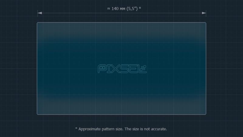 Защитное стекло Pixsel гибридное матовое на монитор Audi Q5/SQ5-6,3" 2012-2017 - фото 3