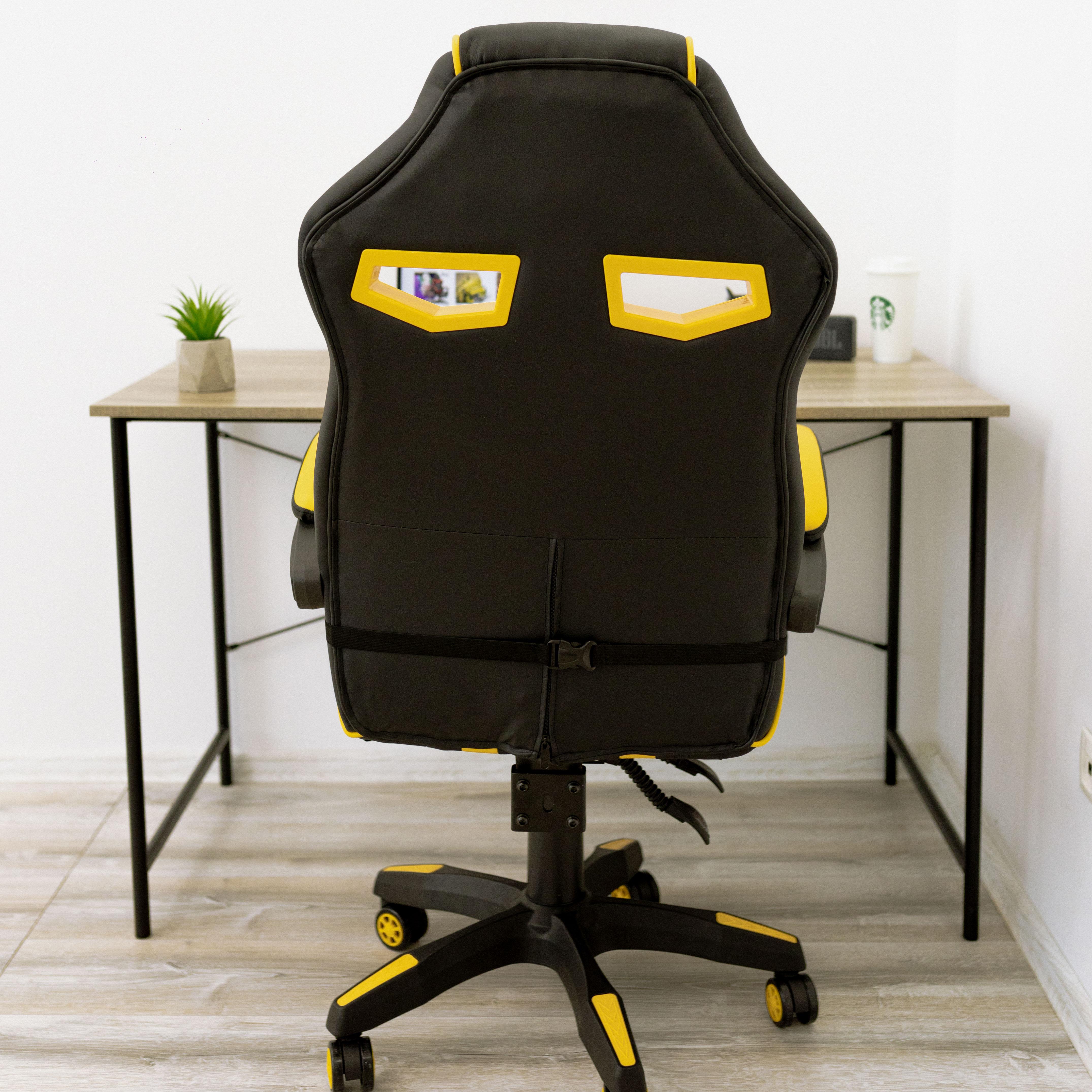 Крісло комп'ютерне геймерське 4Points NT з подушками для дома та офісу Жовтий (40015) - фото 10 Крісло комп'ютерне геймерське 4Points NT з подушками для дома та офісу Жовтий (40015) - фото 10