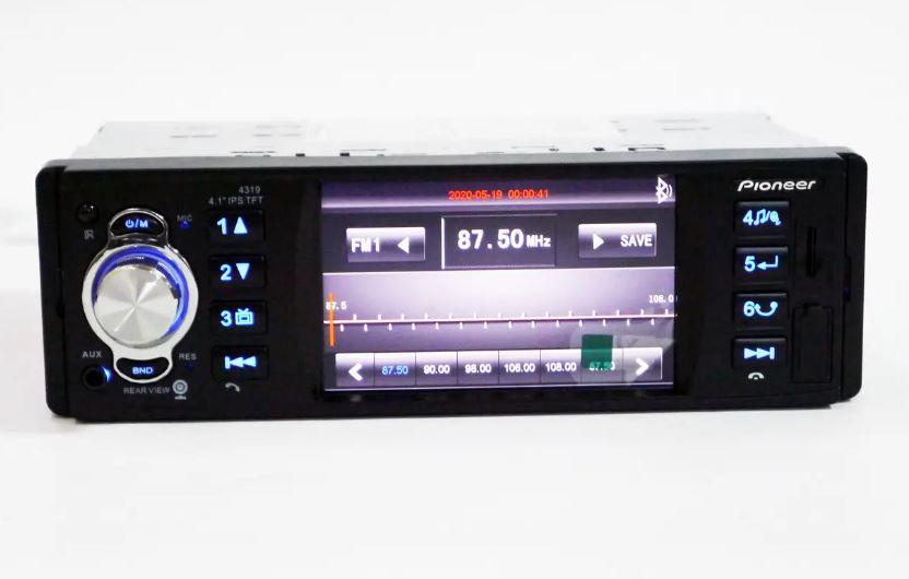 Автомагнитола 1DIN 4319 ISO 4,1" DIVX/MP3/USB/SD/Bluetooth (17515)