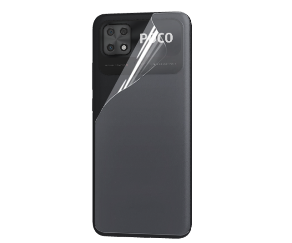 Пленка противоударная гидрогелевая Hydrogel Film для Xiaomi Poco C40 на заднюю панель Transparent