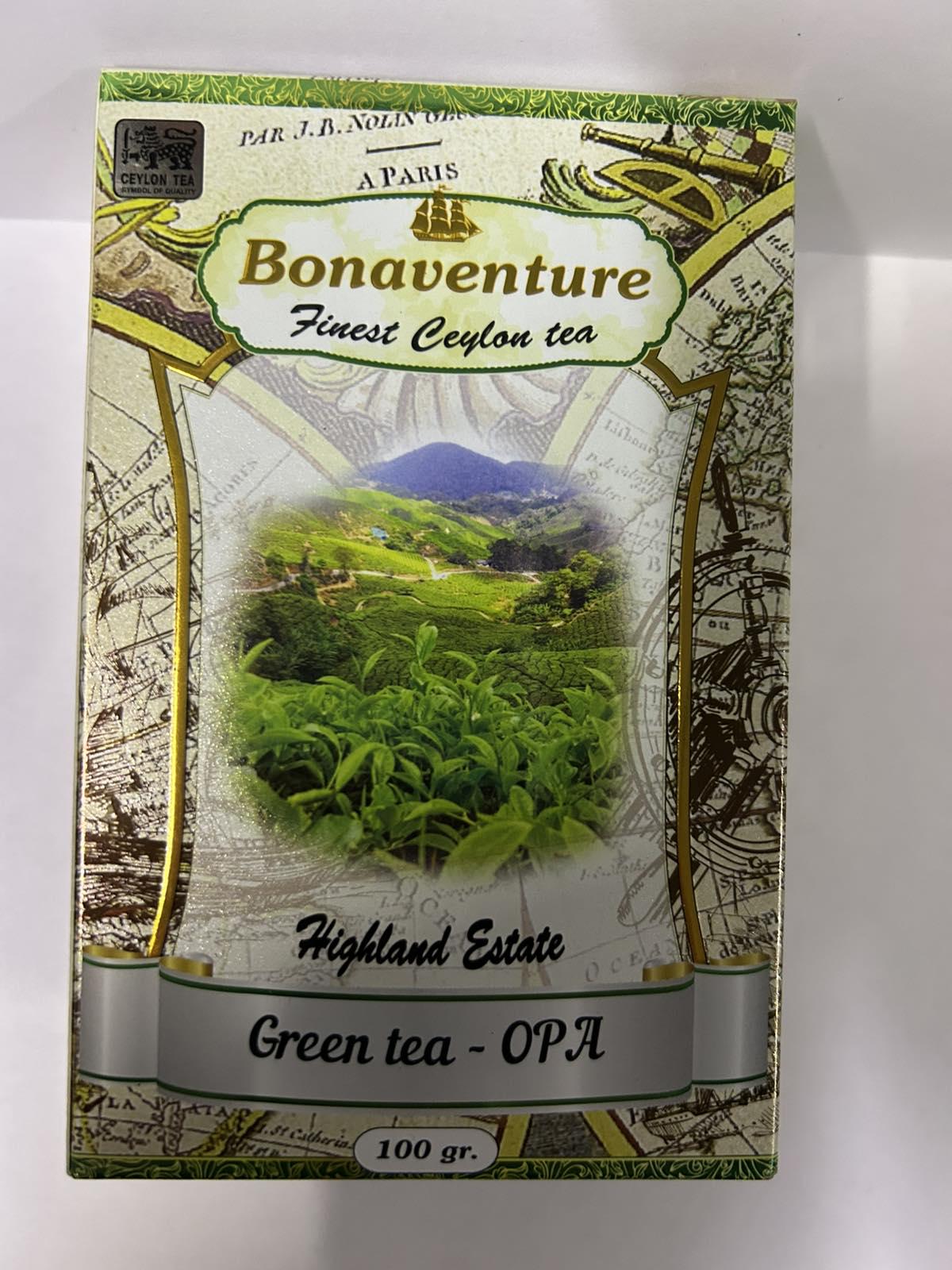 Чай Bonaventure зелений OPA 100 г