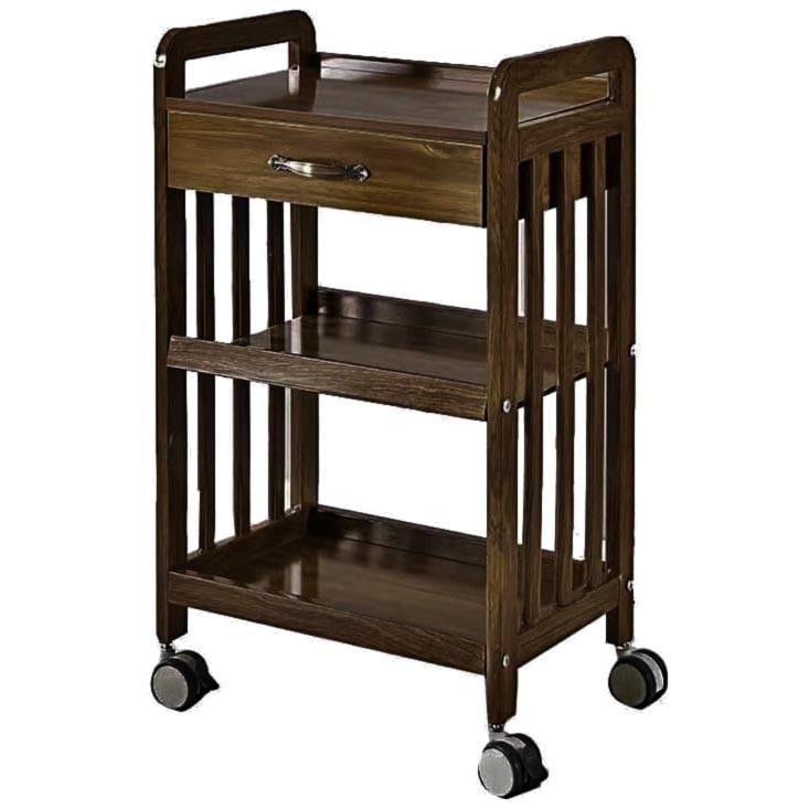 Этажерка для ванной из дерева на колесиках Лиридос Робуста (АБТ-002736)
