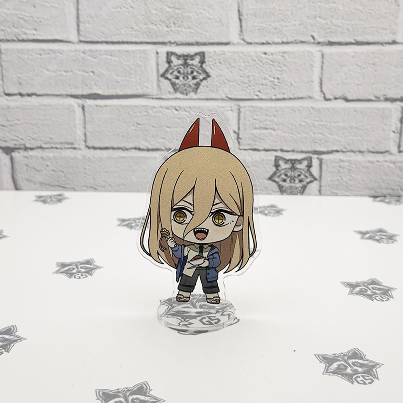 Фигурка коллекционная акриловая Chibi Аниме Человек бензопила Пауэр 10 см (2219409889)