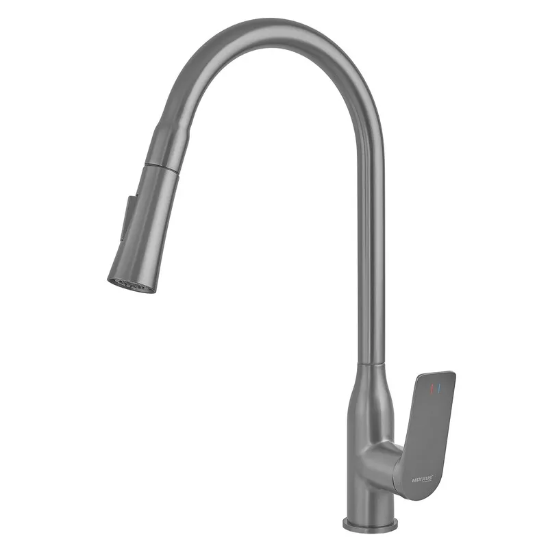 Змішувач для кухні MIXXUS PREMIUM DERBY 014 NUT Графіт (MI6611)