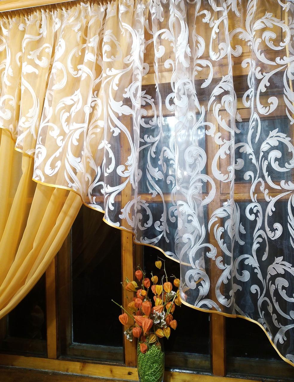 Шторы Анжелика вензель левая Песочный (1068230809) - фото 4 Шторы Анжелика вензель левая Песочный (1068230809) - фото 4